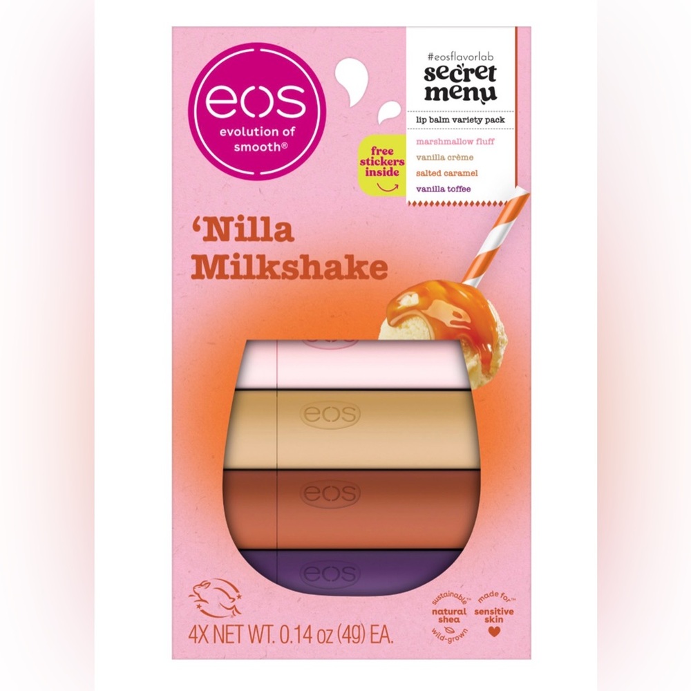 New eos Nilla Milkshake Lip Balm Set